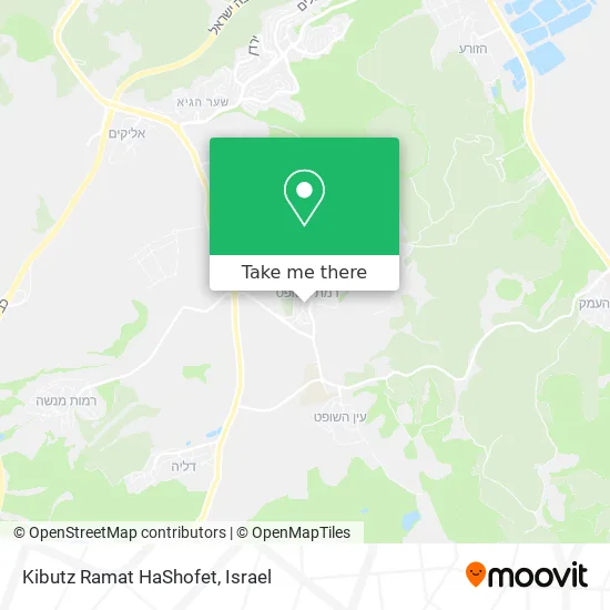 Карта Kibutz Ramat HaShofet