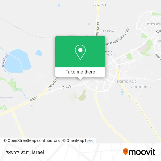 Карта רובע יזרעאל