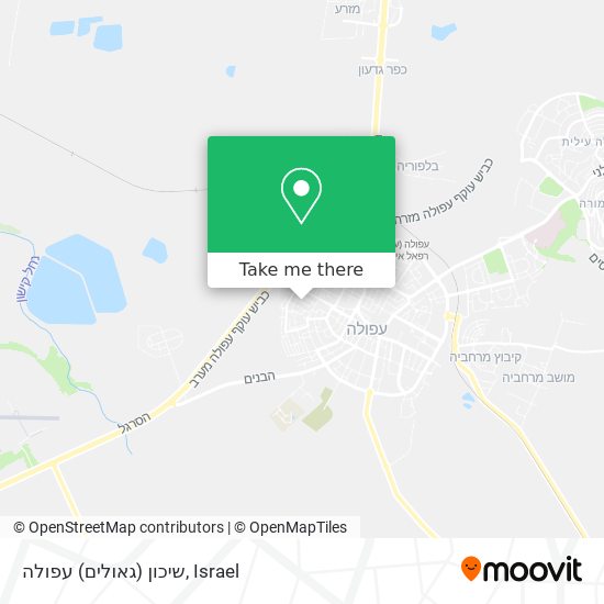 שיכון (גאולים) עפולה map