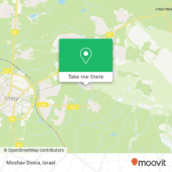 Moshav Dvora map