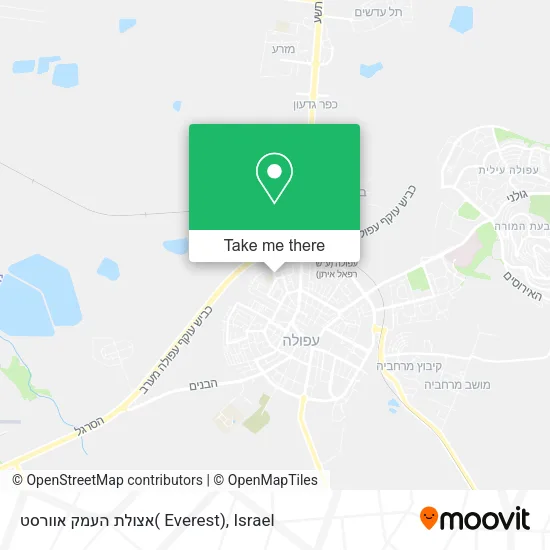 Карта אצולת העמק אוורסט( Everest)
