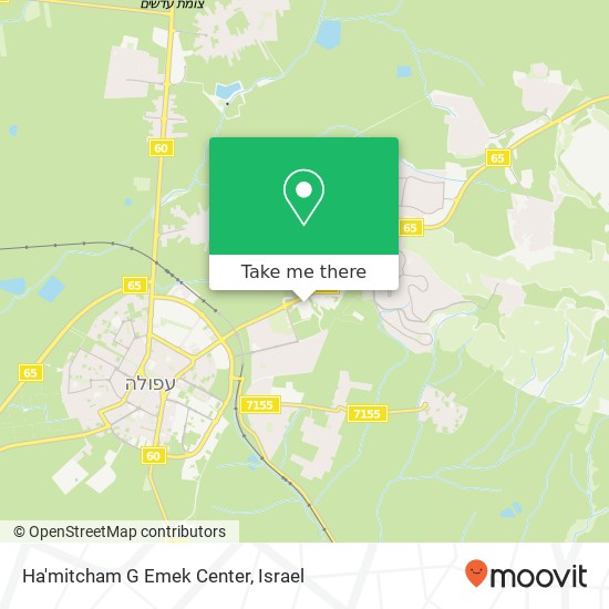 Ha'mitcham G Emek Center map