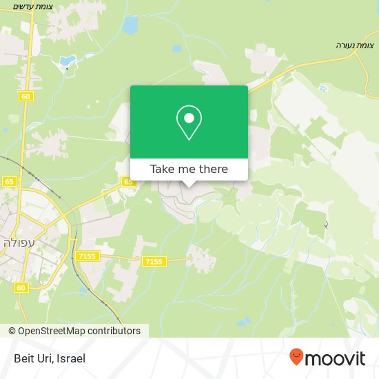 Beit Uri map