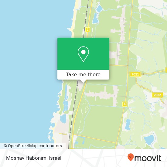 Moshav Habonim map