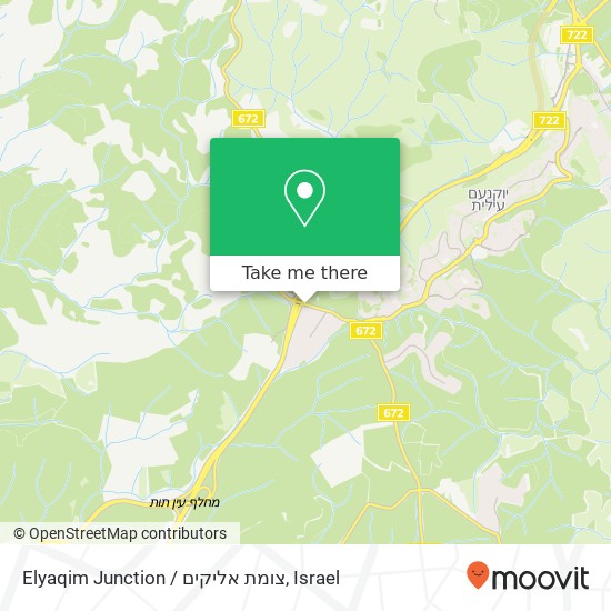 Elyaqim Junction / צומת אליקים map