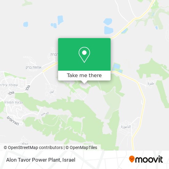 Карта Alon Tavor Power Plant