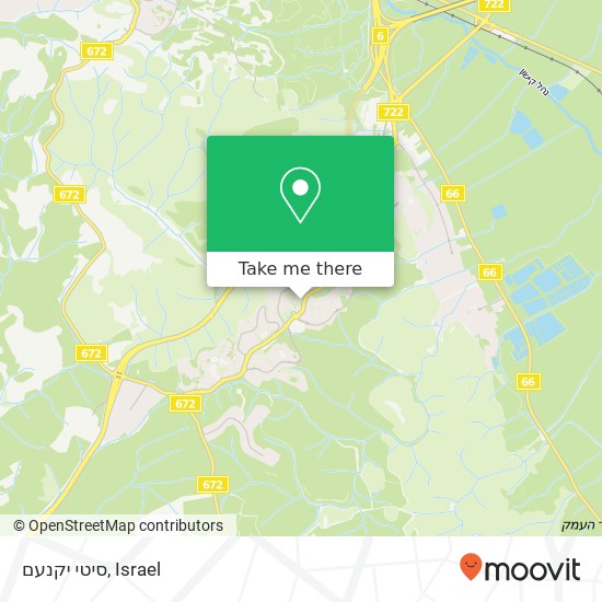 סיטי יקנעם map