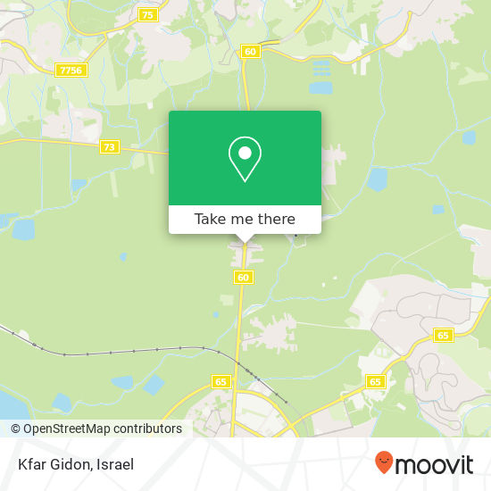 Карта Kfar Gidon