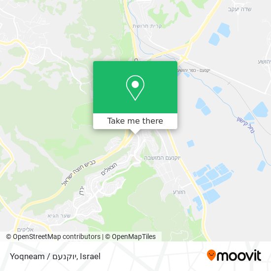 Yoqneam / יוקנעם map