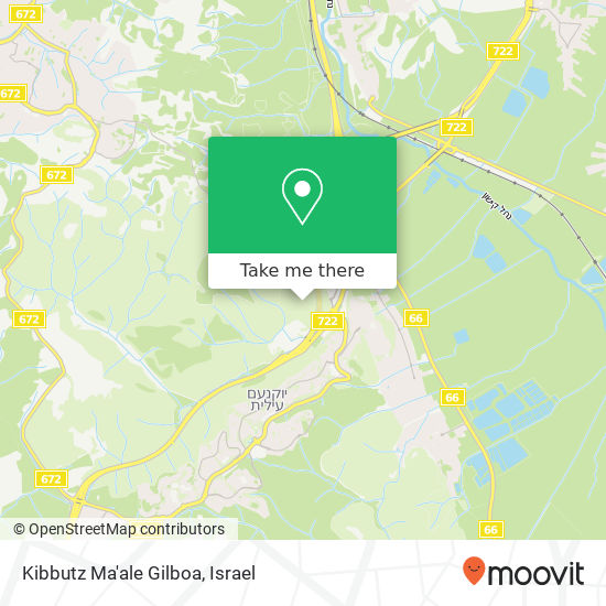 Kibbutz Ma'ale Gilboa map