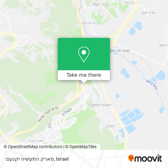 פארק התעשיה יקנעם map