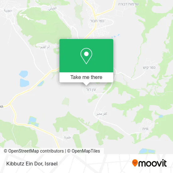 Карта Kibbutz  Ein Dor