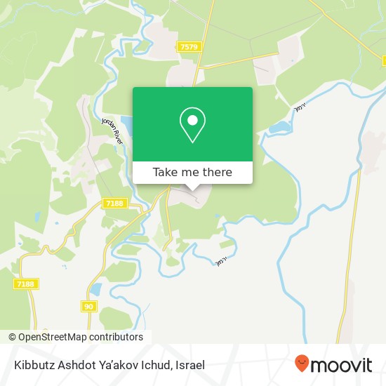 Kibbutz Ashdot Ya’akov Ichud map