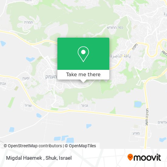 Карта Migdal Haemek , Shuk