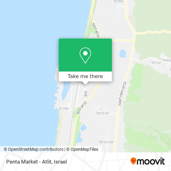 Penta Market - Atlit map