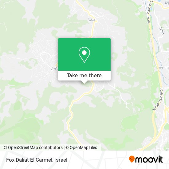 Карта Fox Daliat El Carmel