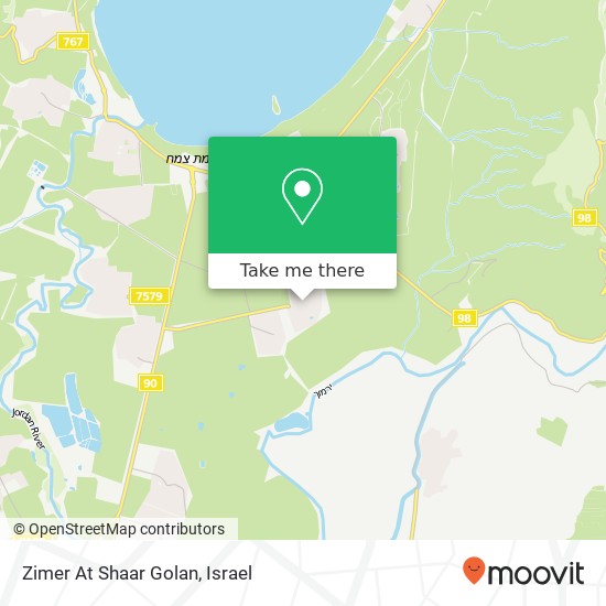 Zimer At Shaar Golan map