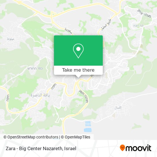 Zara - Big Center Nazareth map