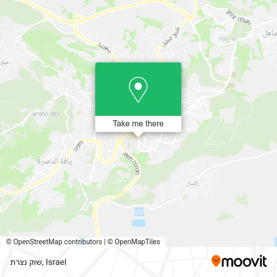 Карта שוק‏ ‏נצרת