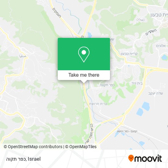 כפר תקוה map