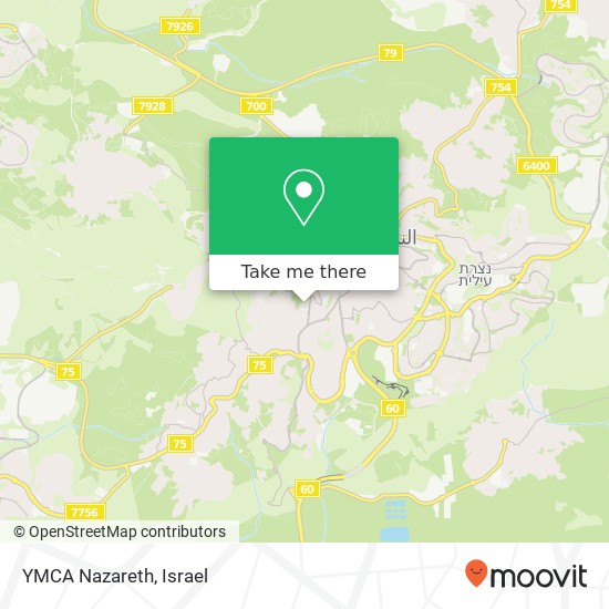 YMCA Nazareth map