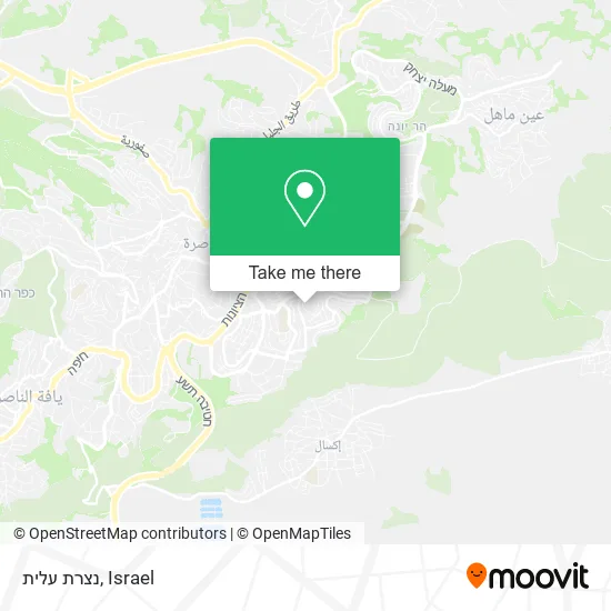 Карта נצרת עלית