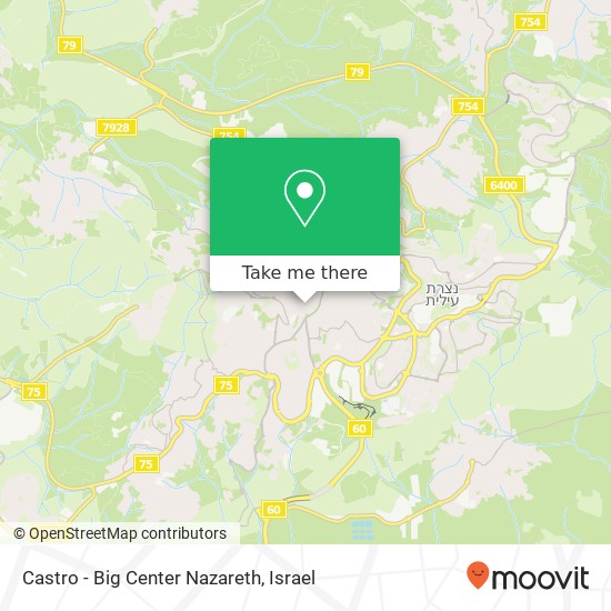 Карта Castro - Big Center Nazareth