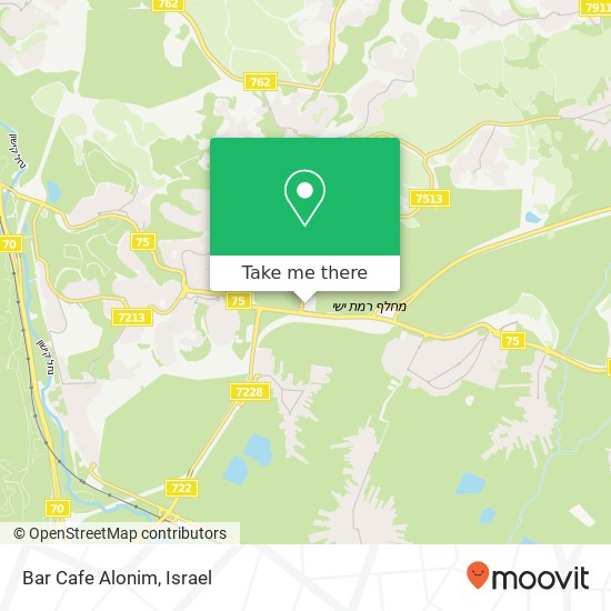 Карта Bar Cafe Alonim