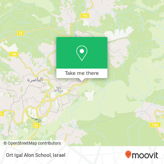 Карта Ort Igal Alon School