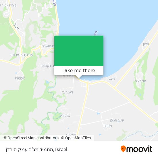 Карта מתמיד מג"ב עמק הירדן