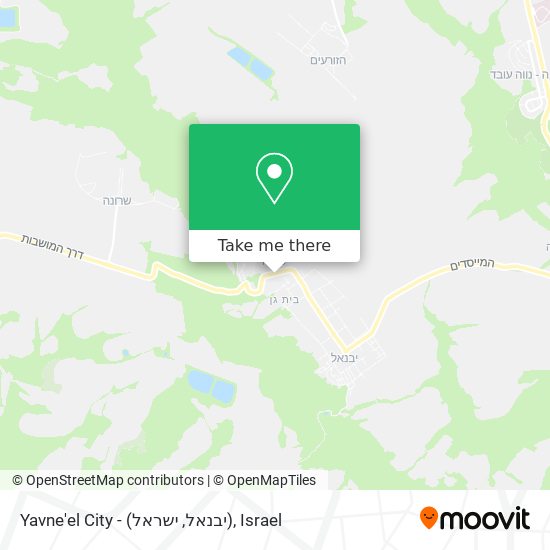 Карта Yavne'el City - (יבנאל, ישראל)