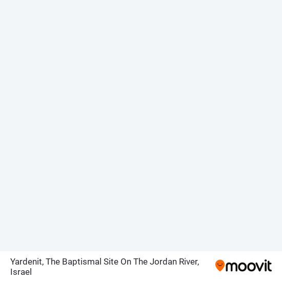 Yardenit, The Baptismal Site On The Jordan River map