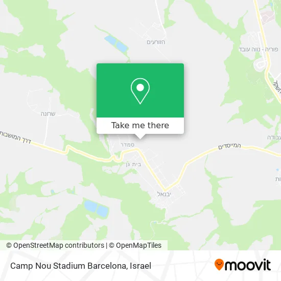 Карта Camp Nou Stadium Barcelona