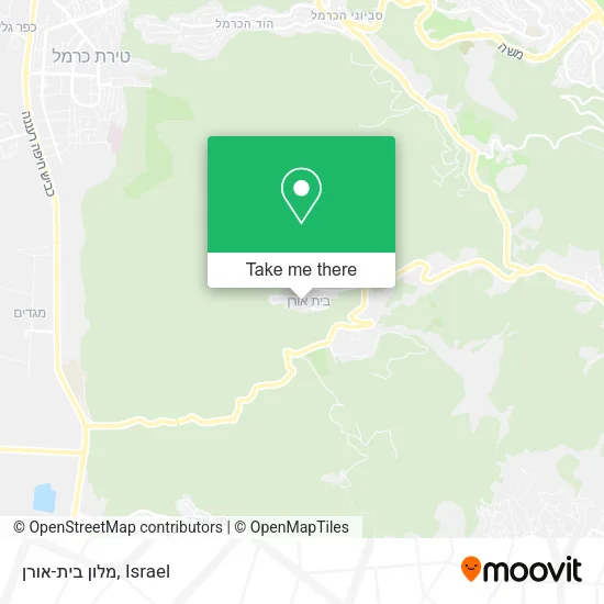 Карта מלון בית-אורן