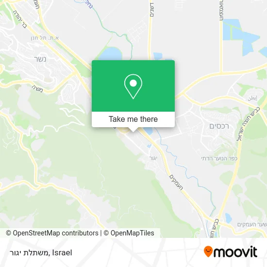 Карта משתלת יגור