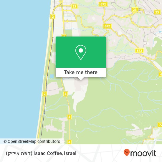 (קפה אייזיק) Isaac Coffee map