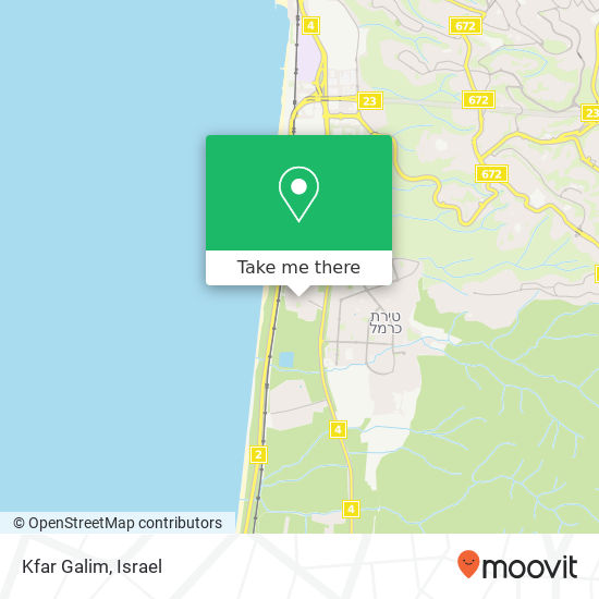 Kfar Galim map
