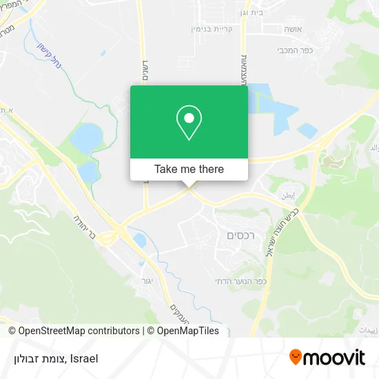 Карта צומת זבולון