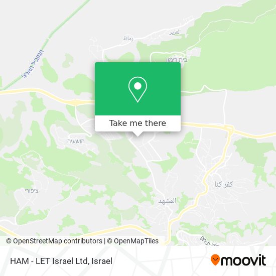 HAM - LET Israel Ltd map