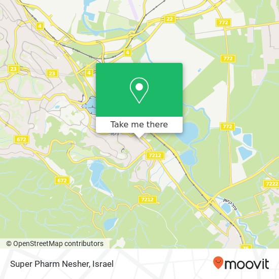 Super Pharm Nesher map