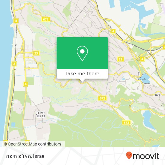 האו"פ חיפה map