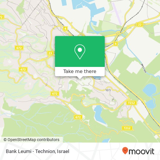 Bank Leumi - Technion map