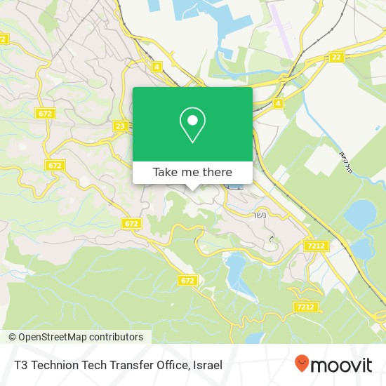 T3 Technion Tech Transfer Office map