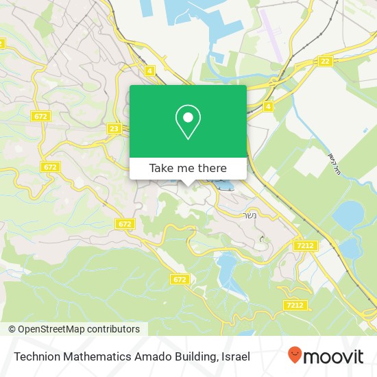 Technion Mathematics Amado Building map