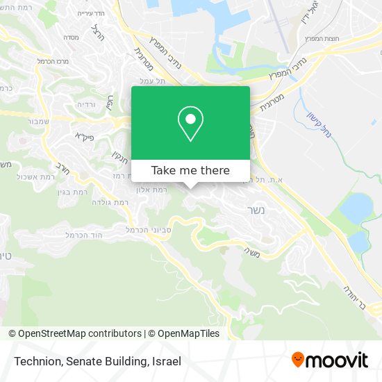 Technion, Senate Building map