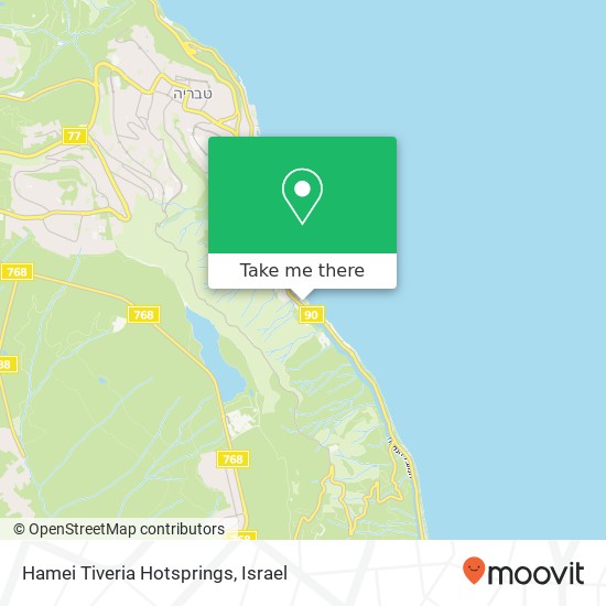Hamei Tiveria Hotsprings map