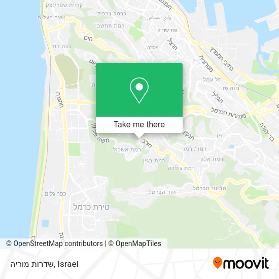 Карта שדרות מוריה