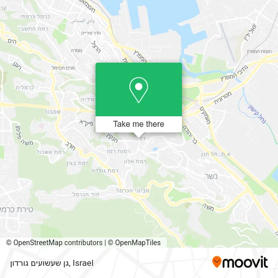 Карта גן שעשועים גורדון
