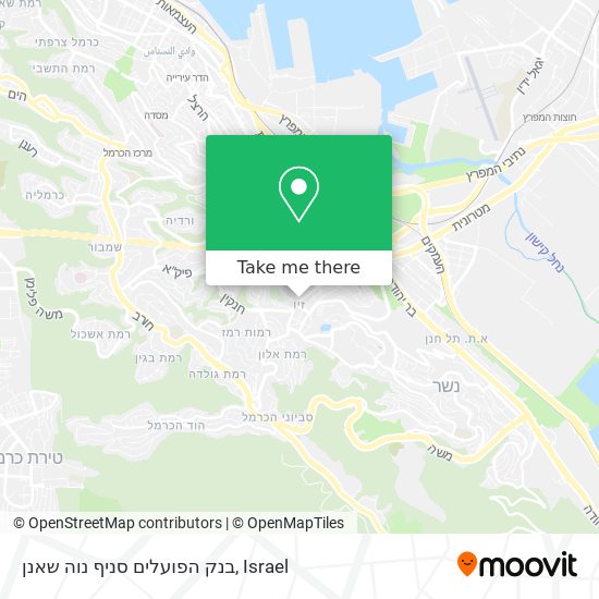 בנק הפועלים סניף נוה שאנן map