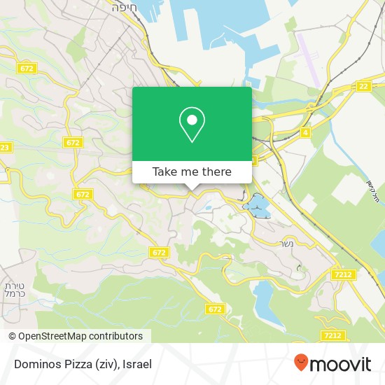 Dominos Pizza (ziv) map